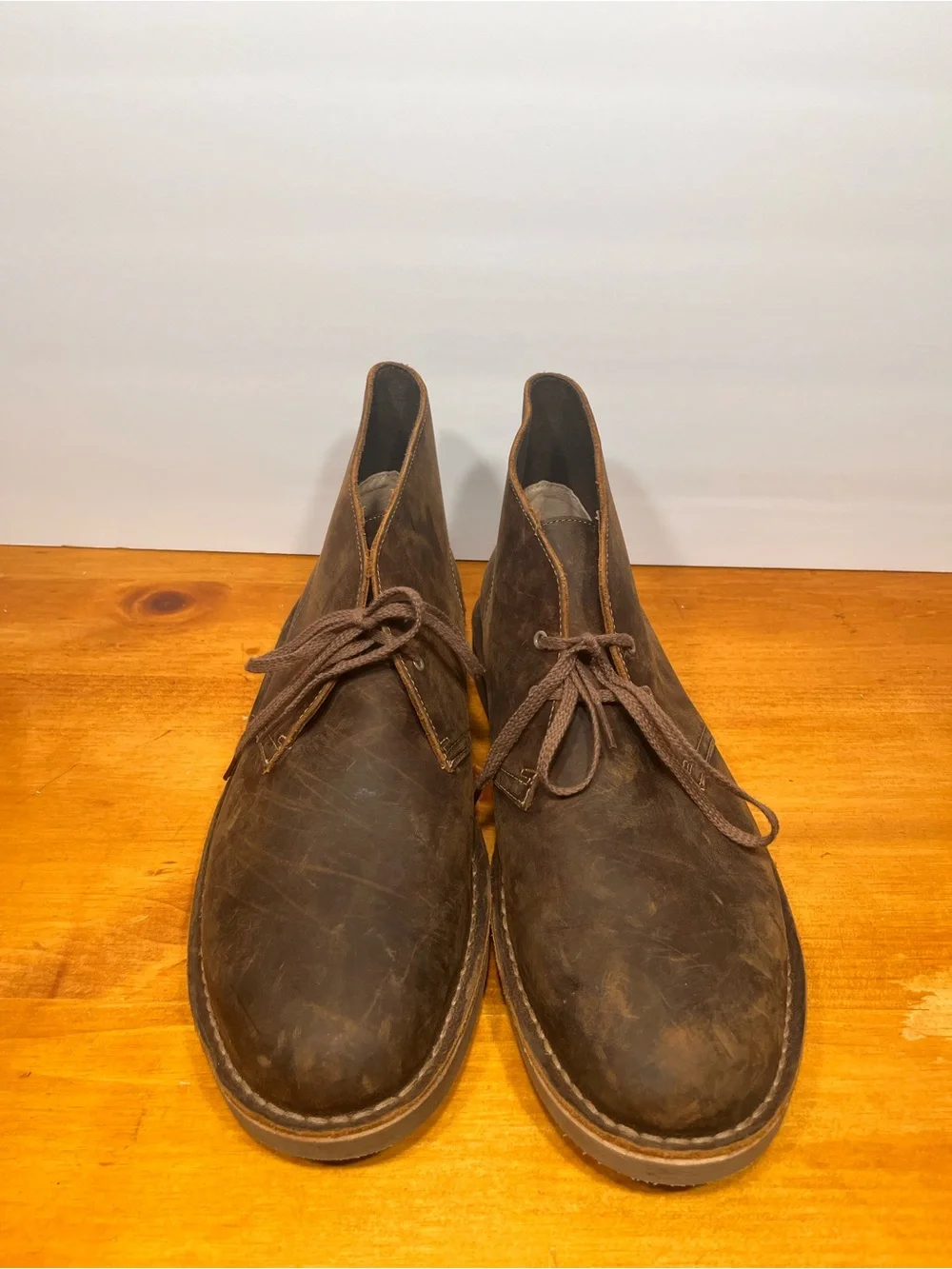 Clarks Brown Leather Chukka Boots